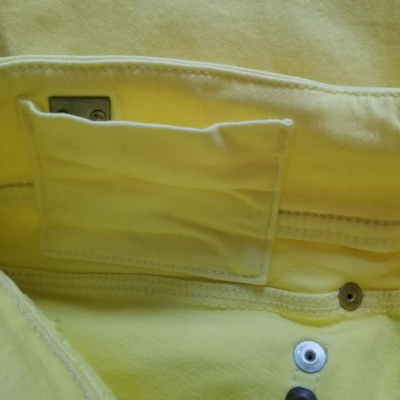 G-Star Raw Denim Lynn Skinny Color Women's Jeans - Bleach Yellow - Picture 9 of 12